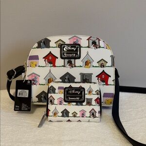 Disney Women's Doghouse Print Crossbody Bag